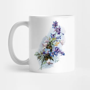Spring Flowers 2 High Res Vintage Print Cira 1800-1900 Mug